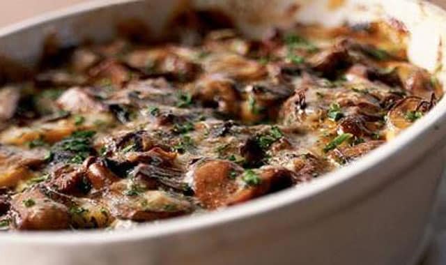 Gratin de Champignons à la Crème d'Ail WW