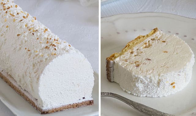 bûche à la mousse au nougat au Thermomix