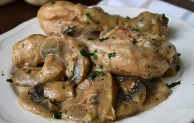 cuisses de poulet à la sauce aux champignons WW