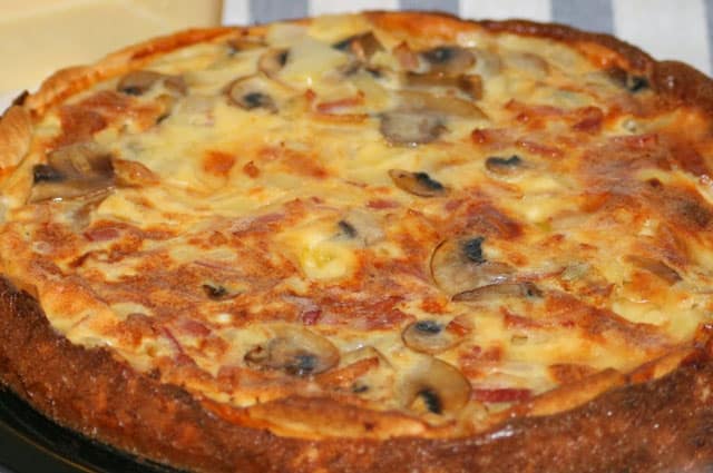 Quiche Sans Pâte aux Champignons et Jambon WW