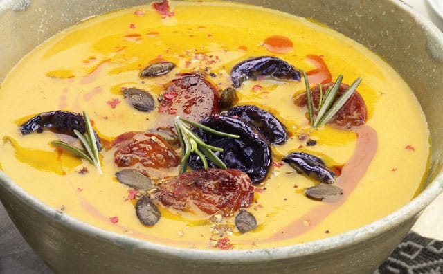 velouté de potiron au chorizo WW