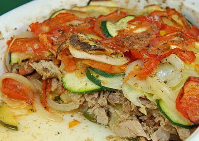 Tian de Légumes au Thon WW