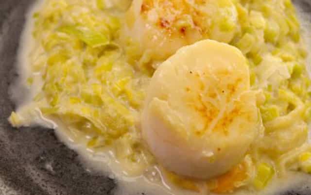 Fondue de Poireaux au Chèvre Frais WW