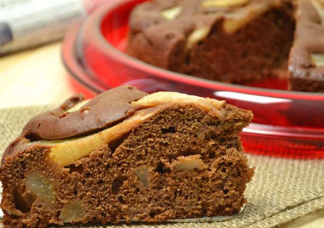 gâteau au chocolat et aux poires au Thermomix