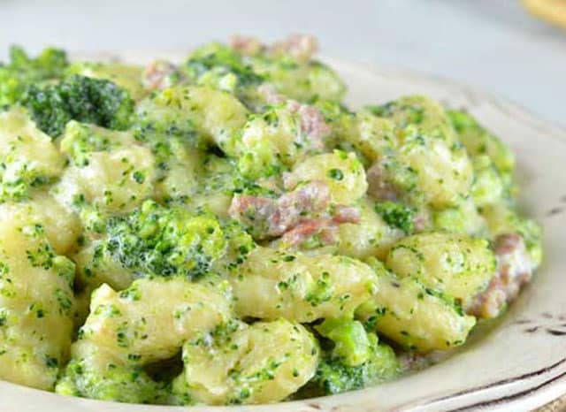 gnocchis au brocoli et jambon WW