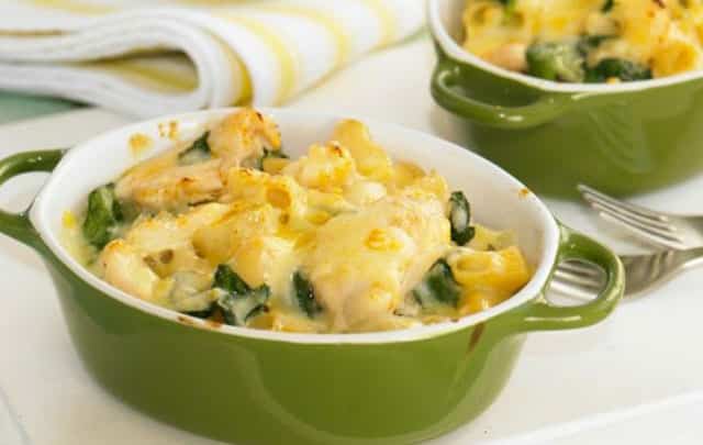 gratin de pâtes au poulet WW
