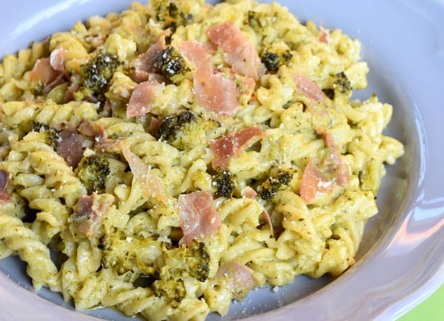 pâtes au brocoli et au jambon WW