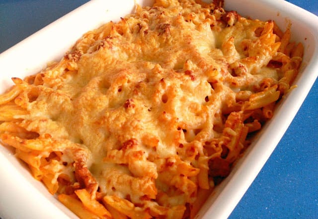 gratin de pâtes à la viande hachée WW