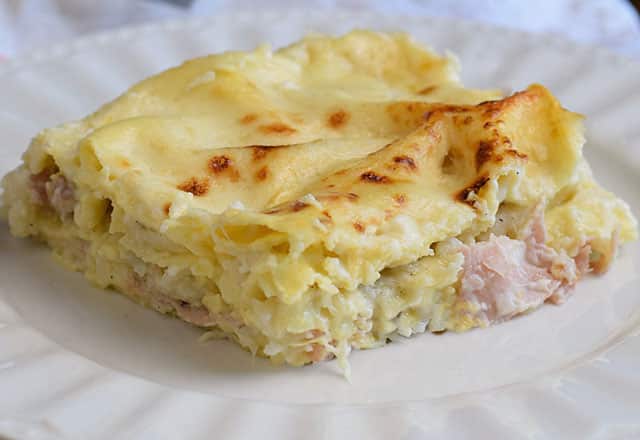 Lasagnes légères au Chou Fleur et au jambon WW