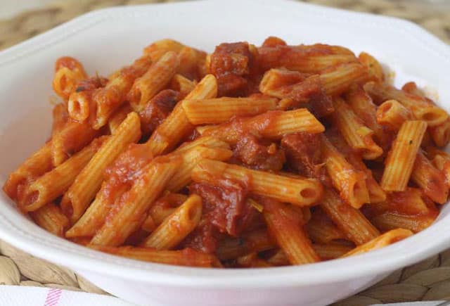 pâtes à la sauce au chorizo WW