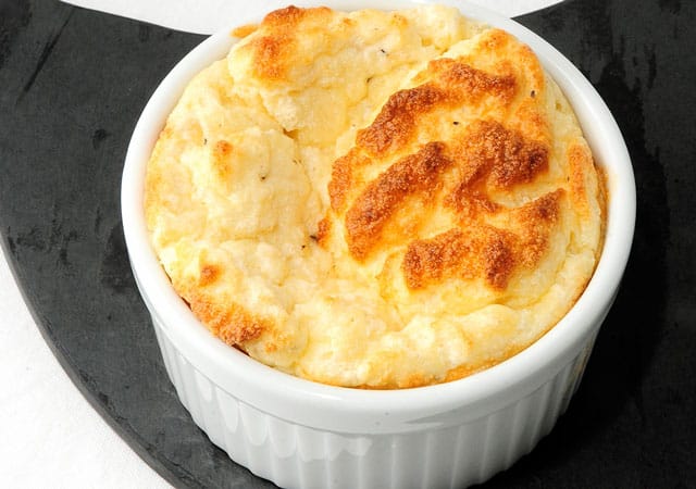 soufflé au fromage frais ail et fines herbes WW