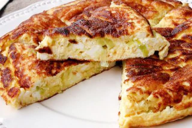 Omelette Légère aux Poireaux et Ricotta WW