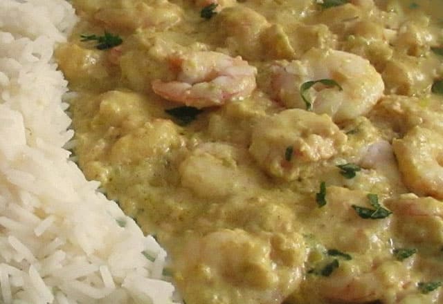 curry de crevettes au yaourt WW