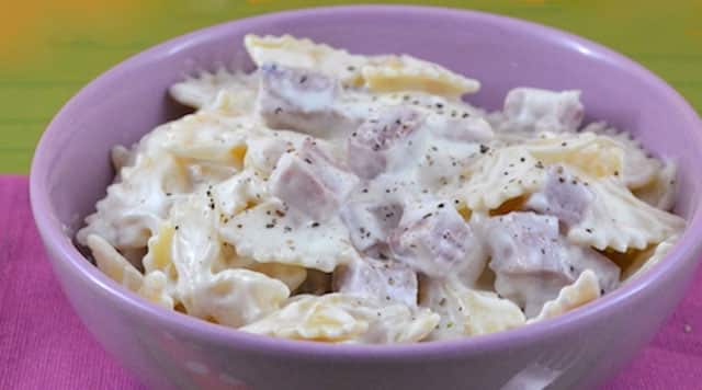 pâtes au jambon et au yaourt WW