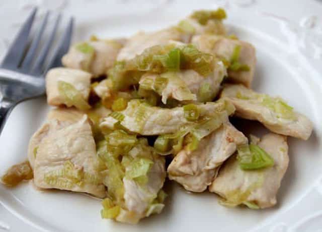 Poêlée de Poulet aux Poireaux WW