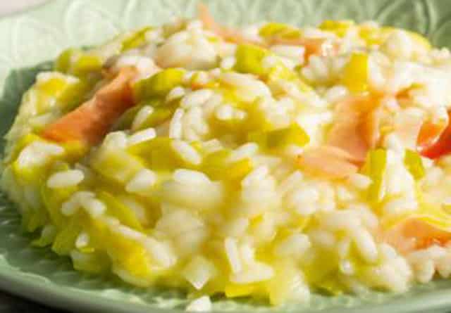 risotto aux poireaux et jambon au Thermomix