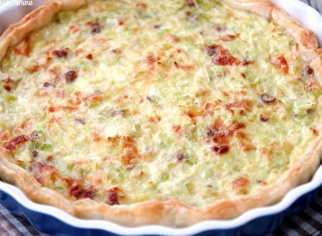 tarte salée aux poireaux au Thermomix