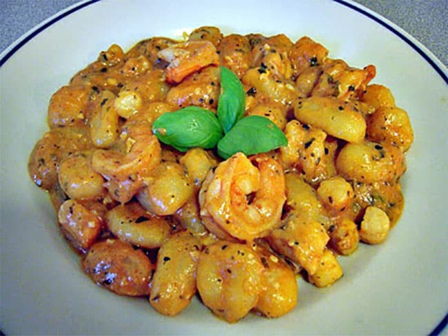 Gnocchi aux fruits de mer