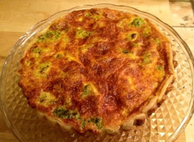 quiche au brocoli et aux lardons WW