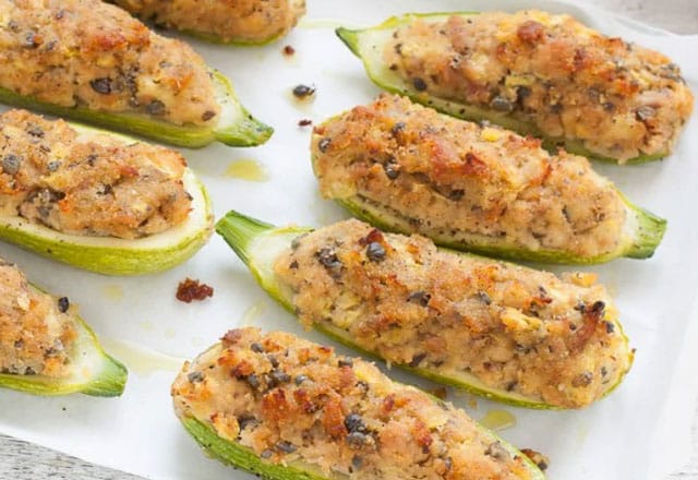 Courgettes Farcies au Thon et aux Câpres WW