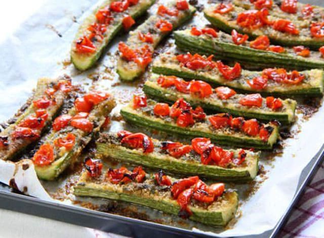 Courgettes Gratinées au Four WW