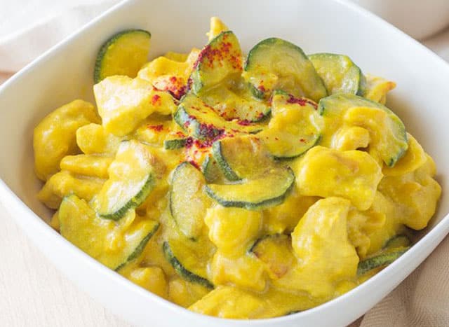 Poulet aux Courgettes et au Curry WW