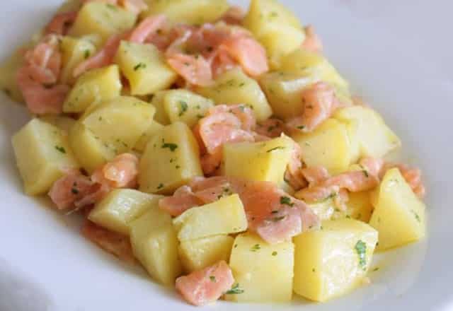 Salade de Pommes de Terre au Saumon Fumé WW