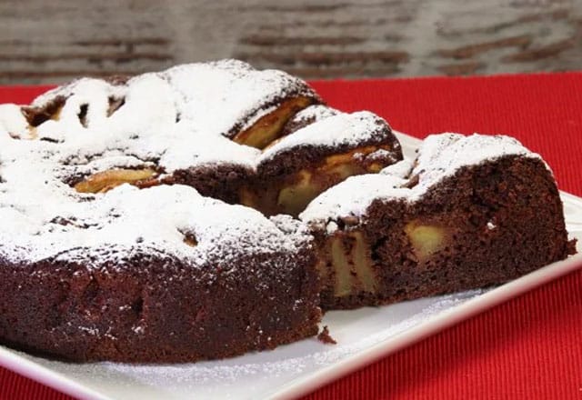 gâteau aux pommes et au chocolat au Thermomix