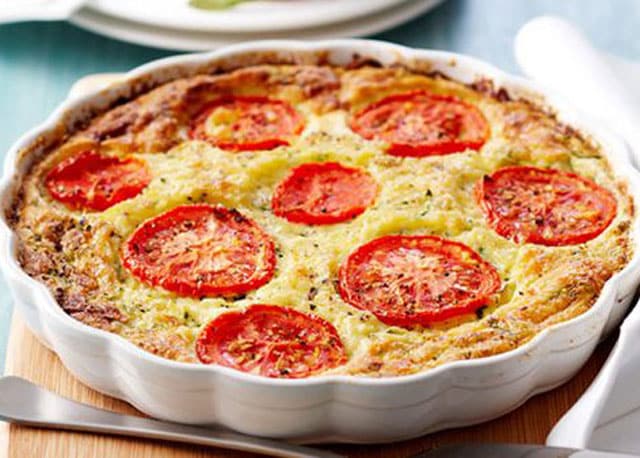 Quiche Sans Pâte au Thon et aux Tomates WW