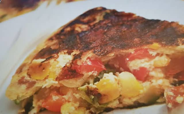 tortilla aux légumes et au chorizo WW
