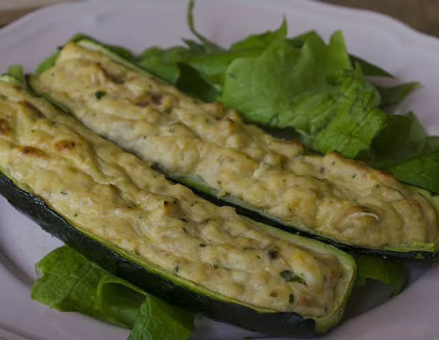 Courgettes Farcies au Thon et à la Ricotta WW