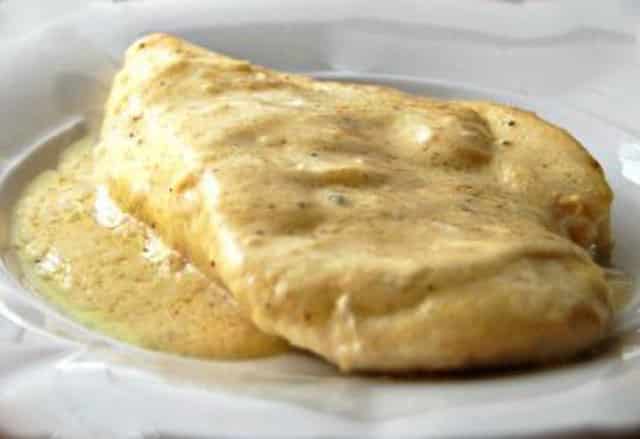Escalope de Poulet à la Moutarde WW