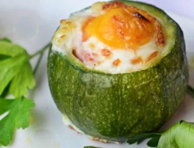 Œuf cocotte en courgette WW