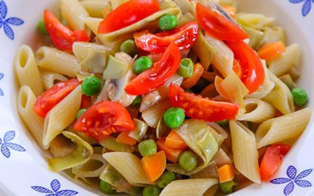 Pâtes aux Légumes de Printemps WW