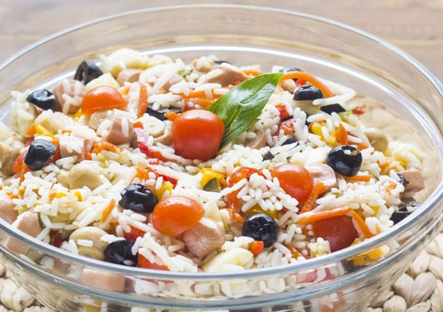 Salade de Riz aux Saucisses knacki WW