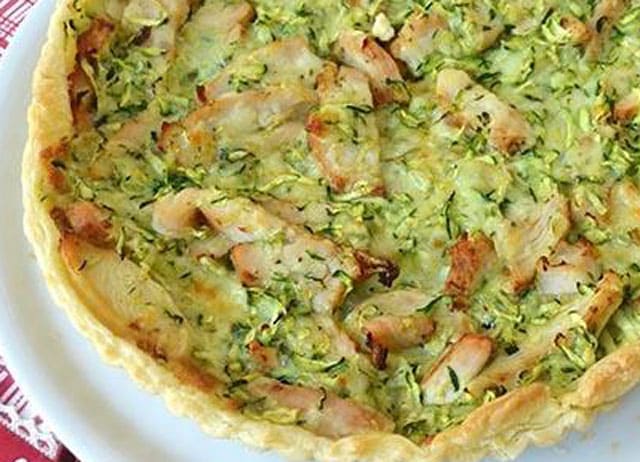 Tarte Légère aux Courgettes et au Poulet WW