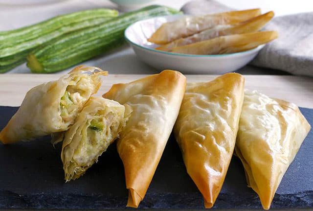 bricks aux crevettes et courgettes au Thermomix