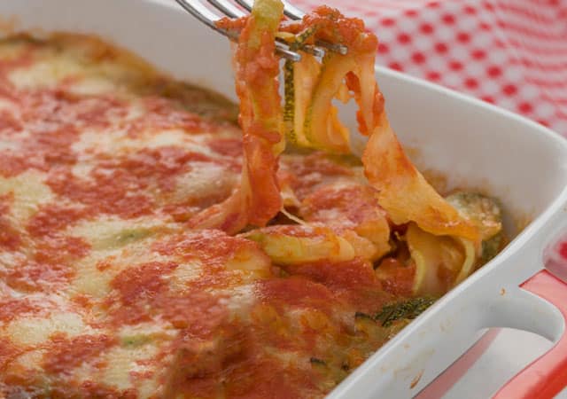 gratin de courgettes à la sauce tomate WW