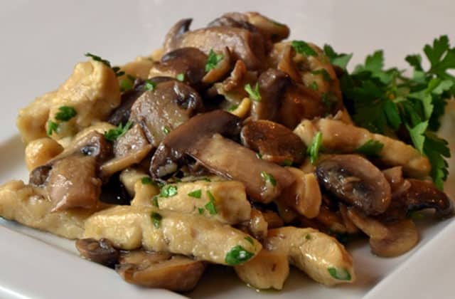 poulet aux champignons et vin blanc WW