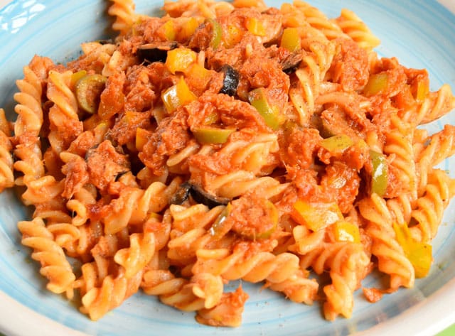 Pâtes au Thon et aux Olives Noires WW