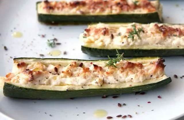 Courgettes Farcies au Chèvre Frais WW