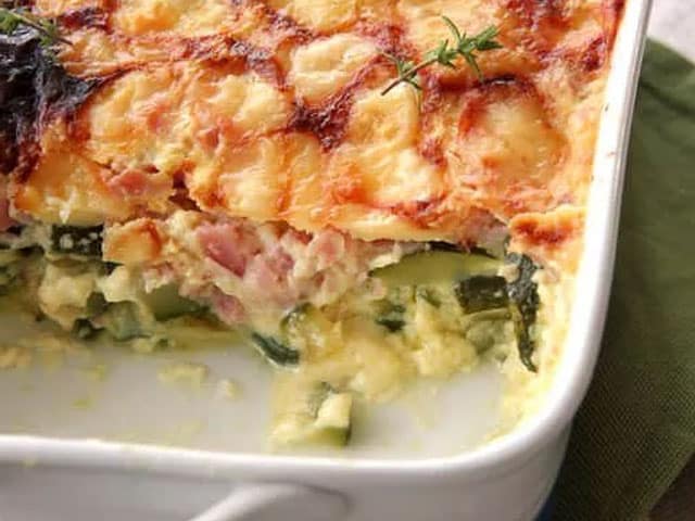 Gratin Léger aux Courgettes et au Jambon WW