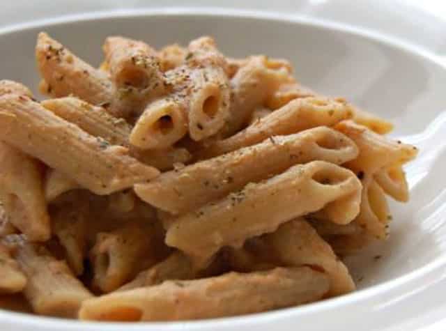 pâtes à la crème de thon et tomates cerises WW