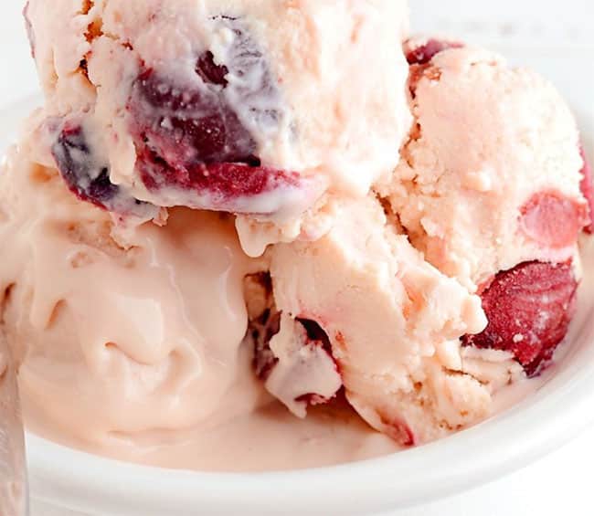 Glace italienne aux fruits de saison