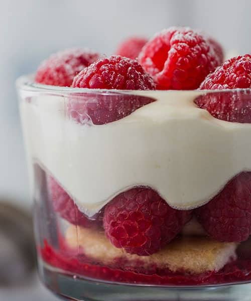 Tiramisu aux framboises