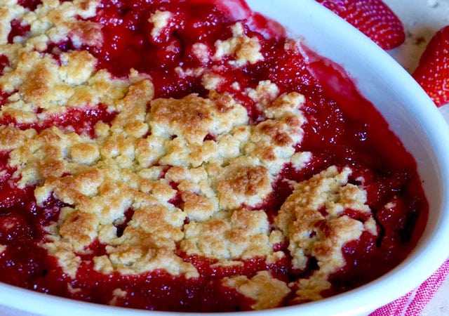 Crumble Léger aux Fraises WW