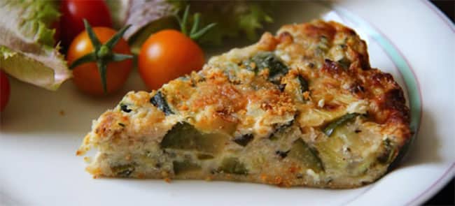 Quiche aux courgettes