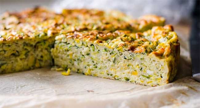 Quiche sans pâte aux courgettes ww