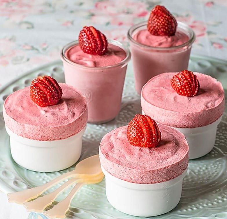 Soufflé Glacé aux fraises