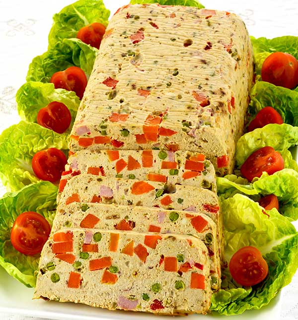 Terrine de poulet aux poivrons